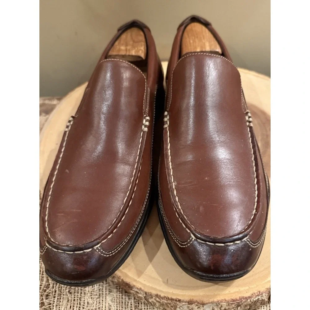 Cole‎ Haan Shoes 9 Mens Brown Leather slip on it Tucker Venetian Loafer